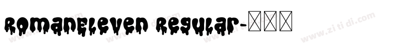 RomanEleven Regular字体转换